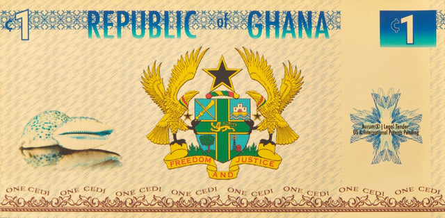 Republic of Ghana Freedom 1 Cedi Aurum® 24k Gold Bill