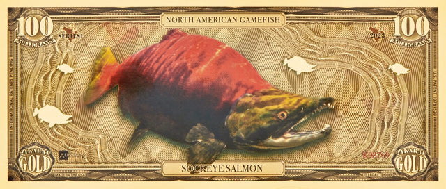 Sockeye Salmon Aurum® 100mg 24k Gold Bill