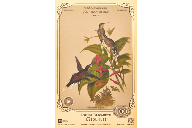 The John and Elizabeth Gould Aurum® 24k Gold Collection - Hummingbirds